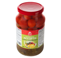 Fine Life Ассорти томаты черри с огурцами и патиссонами, 900г