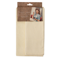 Полотенце кухонное Tessolo Home ванильное хлопок соты, 40 x 60см