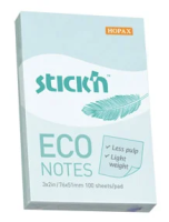 Cамоклеящийся блок Stick`n ECO 21743, 51x76 100л пастель голубой