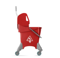 Тележка Pile TTS, полипроп,  красная с отжимом 'TEC' на колесах,  30 л, 0R006470