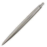 Ручка шариковая PARKER 'Jotter XL Monochrome Stainless Steel CT', корпус серебристый, сталь, синяя,2