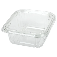 Контейнер одноразовый с крышкой Юпласт 1л, прозрачнй, ПЭТ, 300шт/уп