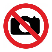 Знак Фотографировать запрещено Гасзнак d=150мм, самоклеящаяся пленка ПВХ