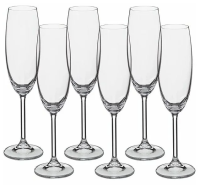 Бокал для шампанского Bohemia Gastro 220мл, 6шт/уп