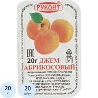 Джем Руконт Абрикос, порционный, 20х20г