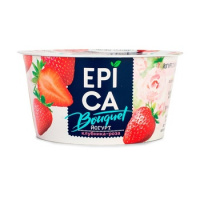 Йогурт Epica Bouquet клубника и роза, 4.8%, 130г