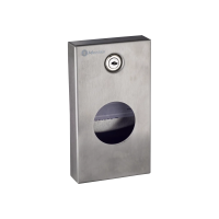 Диспенсер пакетиков для гигиенических прокладок металлический 'MERIDA STELLA R' (белый)