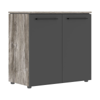 Шкаф с глухими малыми дверьми MLC 85.1 Антрацит/Сосна Нордик 854х423х821 MORRIS TREND