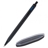 Ручка бизнес-класса шариковая BRAUBERG Nota, СИНЯЯ, корпус черный, трехгранная, линия письма 0,5 мм,