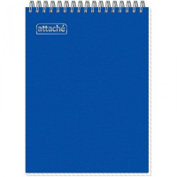 Блокнот Attache Ultimate Basics синий, А5, 80 листов, в клетку, на спирали, пластик