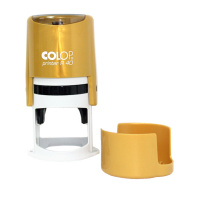 Оснастка для круглой печати Colop Printer d=40мм, золотистая, с крышкой