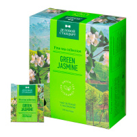 Чай Деловой Стандарт Green Jasmine, зеленый, 100 пакетиков