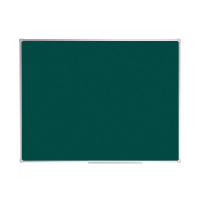 Меловая доска Officespace 120х90см, зеленая, лаковая, магнитная, алюминиевая рамка, полочка