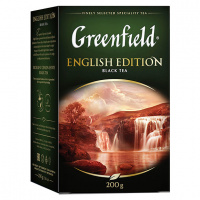 Чай Greenfield English Edition (Инглиш Эдишн), черный, листовой, 200 г
