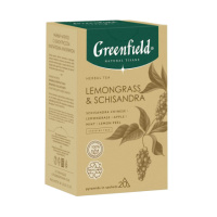 Чай Greenfield Natural Tisane Lemongrass & Schisandra (Лемонграсс энд Шисандра), травяной, 20 пакети