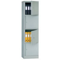 Шкаф металлический для документов Практик AM 1845/4 1830x472x458мм