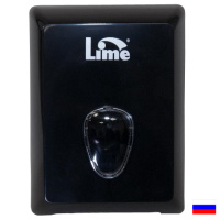 Диспенсер для туалетной бумаги листовой Lime черный, mini, V укладка, 916002