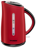 Чайник электрический Hyundai HYK-P3024 красный/черный, 1.7л, 2200Вт