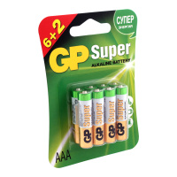 Батарейка Gp Super AAA, (LR03) 24A алкалиновая, BC8, 8шт
