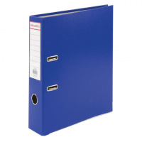 Папка-регистратор А4 Brauberg синяя, 75мм, 226596, с металлическим уголком