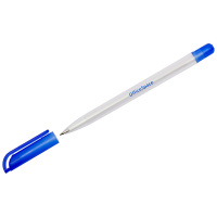 Шариковая ручка Officespace Omega синяя, 0.7мм, белый корпус