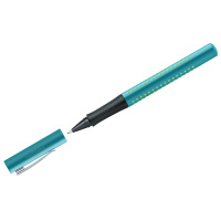 Ручка капиллярная Faber-Castell 'Grip 2010', синяя, бирюзово-зеленый корп.