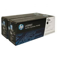 Картридж лазерный HP (Q2612AF) LaserJet 1018/1020/3052/М1005, КОМПЛЕКТ 2 шт., оригинальный, ресурс 2