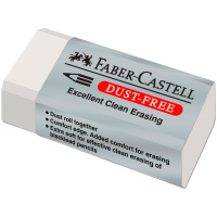 Ластик Faber-Castell 'Dust Free', прямоугольный, картонный футляр, 41*18,5*11,5мм
