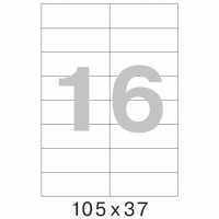 Этикетки самоклеящиеся Office Label 105х37мм, белые, 16шт на листе А4, 100 листов