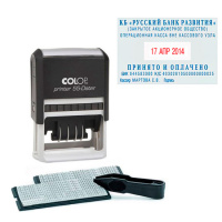 Датер самонаборный Colop Printer 6 строк, 60x40мм, 4/2.2 и 3.1мм, 55 Dater Set