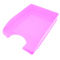 Лоток горизонтальный для бумаг Оскол-Пласт А4, розовый, 9059