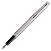 Ручка-роллер Waterman Hemisphere Stainless Steel CT 1мм, черный хром корпус, S0920450