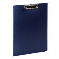 Папка-планшет с зажимом Staff синяя, А4, с крышкой