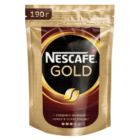 Кофе растворимый Nescafe Gold 190г, пакет
