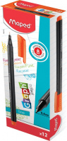 Ручка капиллярная Maped Graph’Peps оранжевая, 0.4мм