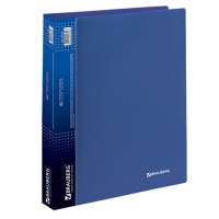 Файловая папка Brauberg Диагональ синяя, А4, на 80 файлов