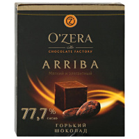 Шоколад порционный O'ZERA 'Arriba', горький (какао 77,7%), 90 г, 684