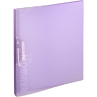 Пластиковая папка с зажимом Attache Rainbow Style фиолетовая, А4, 18мм