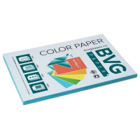 Цветная бумага для принтера Bvg Neon голубая, А4, 100 листов, 80г/м2