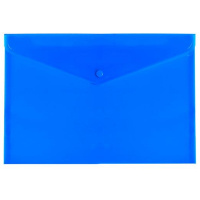 Пластиковая папка на кнопке Attache А4, синяя