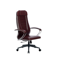 Кресло офисное Метта Комплект 31 ткань-сетка, темно-бордовый, крестовина пластик