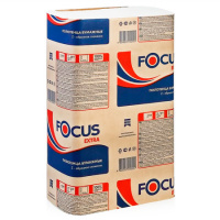 Бумажные полотенца Focus Extra 5044994, листовые, 250шт, Z-сложение, 1 слой, белые