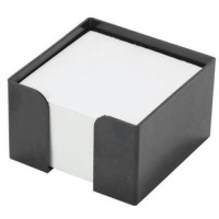 Подставка для бумажного блока Оскол-Пласт черная, 9х9х4.5см, пластик