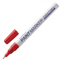 Маркер-краска Munhwa Extra Fine Paint Marker красный, 1мм, пулевидный наконечник, нитро-основа