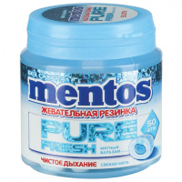 Жевательная резинка Mentos Pure Fresh Свежая мята, 100г
