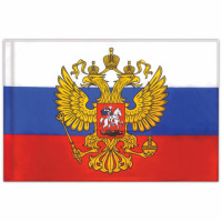 Флаг Staff России с гербом, 90х135см, прочный