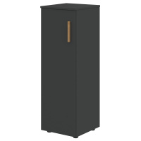 Шкаф колонка с глухой средней дверью и топом FMC 40.1(L) Черный графит/Черный графит 404х429х1213