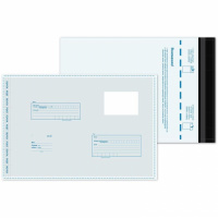 Пакет почтовый полиэтиленовый В4 белый, 250x353мм, 70мкм, 500шт, стрип, Куда-Кому