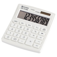 Калькулятор настольный Eleven SDC-810NR-WH белый, 10 разрядов