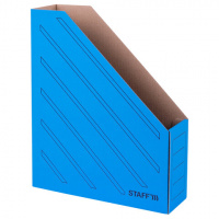 Лоток для бумаг вертикальный Staff А4, 1 секция, синий, 128882